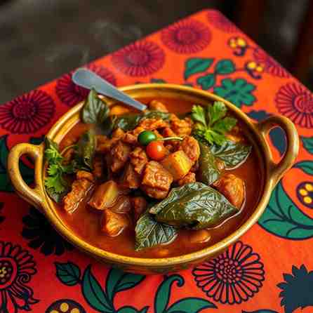 Sombe (Cassava Leaf Stew) - Easy Central African Recipe